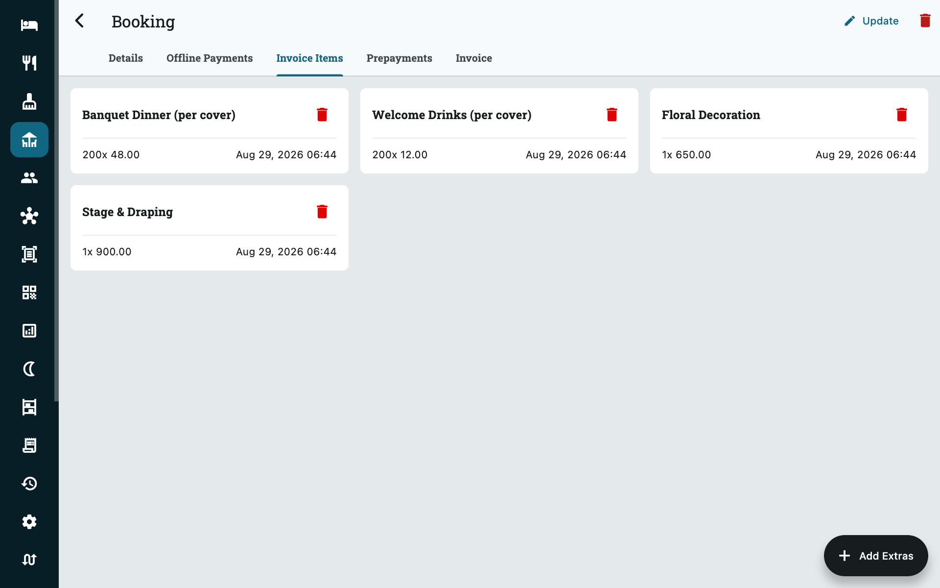 Invoice items